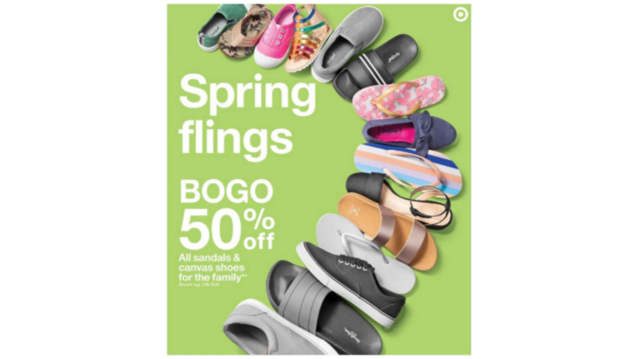 BOGO 50% Off Sandals \u0026 Canvas Shoes 