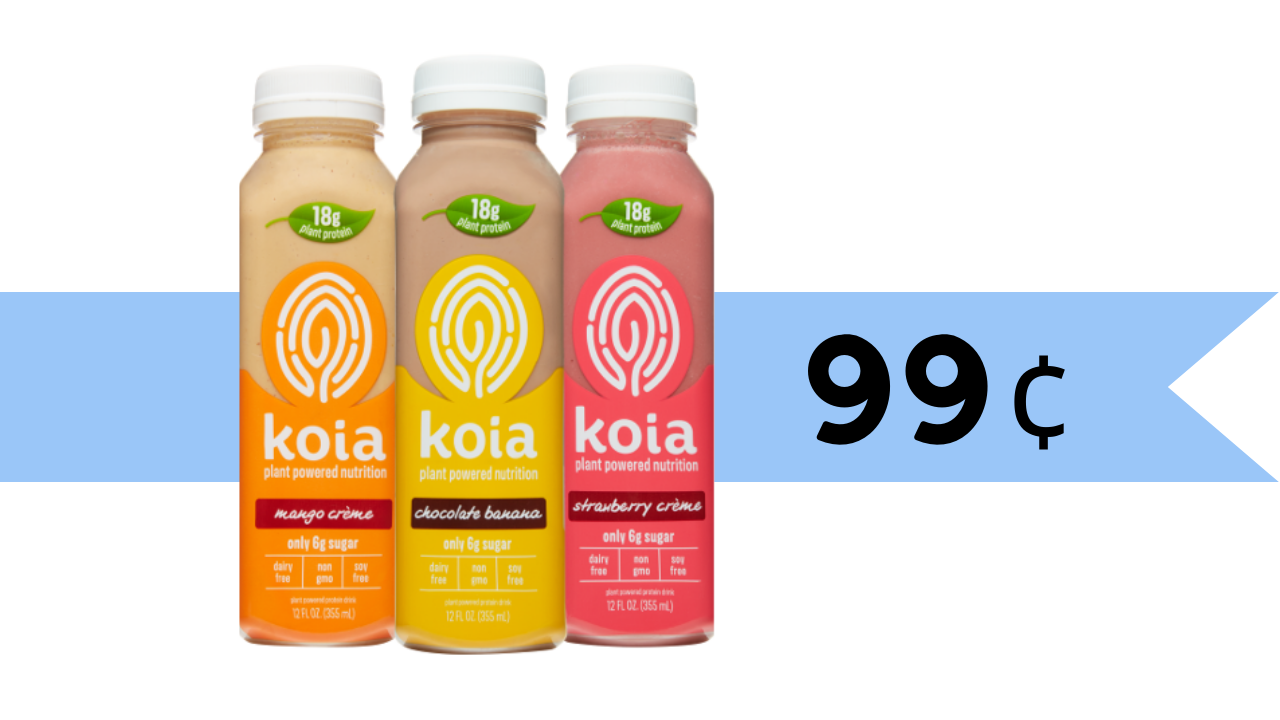 Koia Plant Powered Protein Drinks: 99¢ at Target! :: Southern Savers