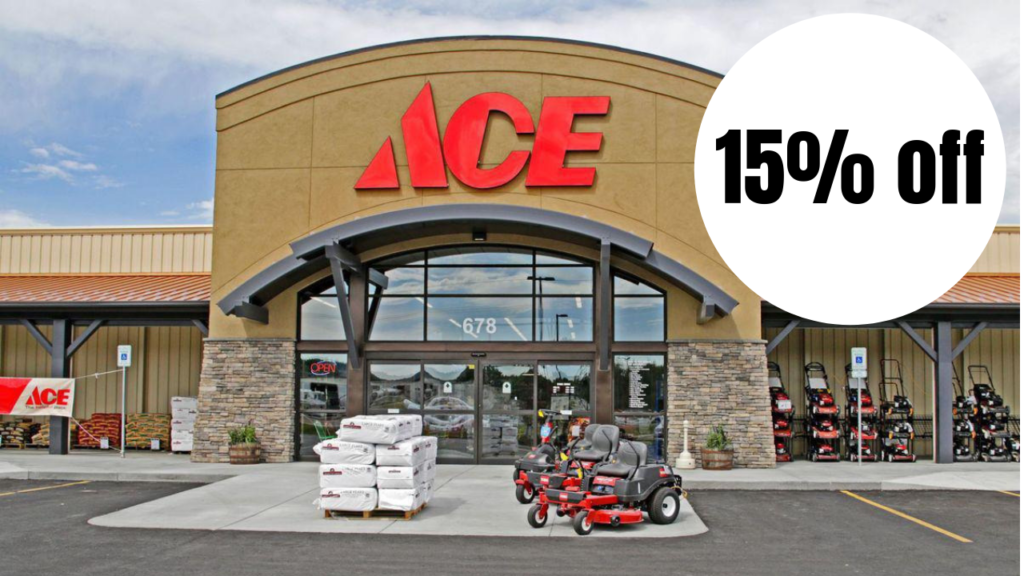 15 off ACE Hardware Regular Priced Items Southern Savers