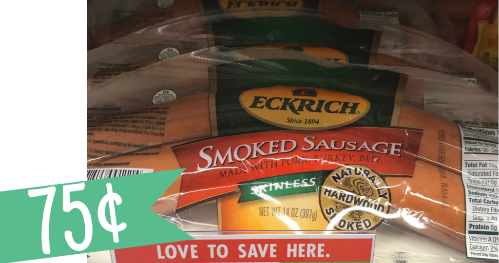 Eckrich Sausage Coupon Makes it 75¢ Southern Savers