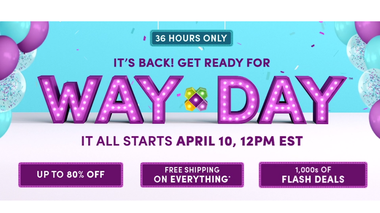 Wayfair Way Day Sale Starts at 12PM Up To 80 Off & Free Shipping