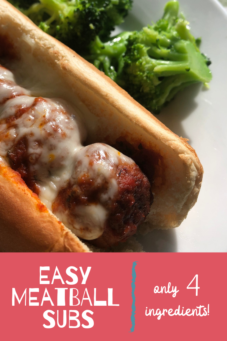 With only 4 ingredients, this easy meatball subs recipe is going to make it onto your regular meal rotation. Great for a crowd and kid-friendly!