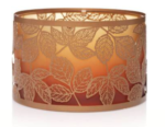 amber leaves candle shade