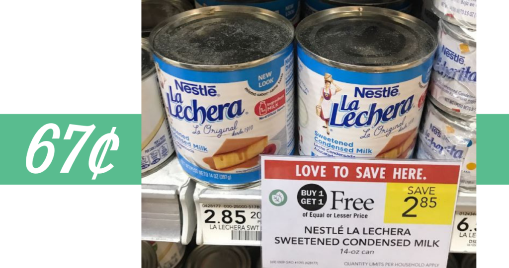 La Lechera Sweetened Condensed Milk for 67¢ Southern Savers