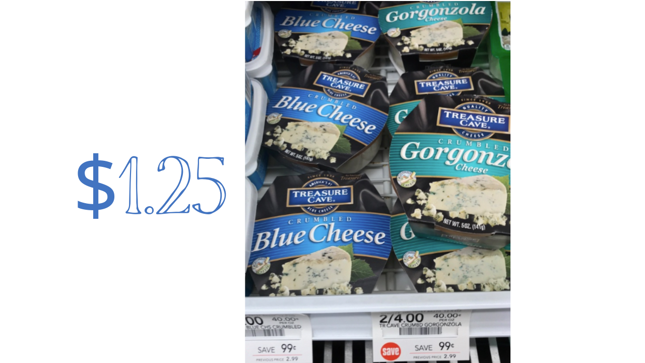 Treasure Cave Blue Cheese Crumbles 1.25 at Publix Southern Savers