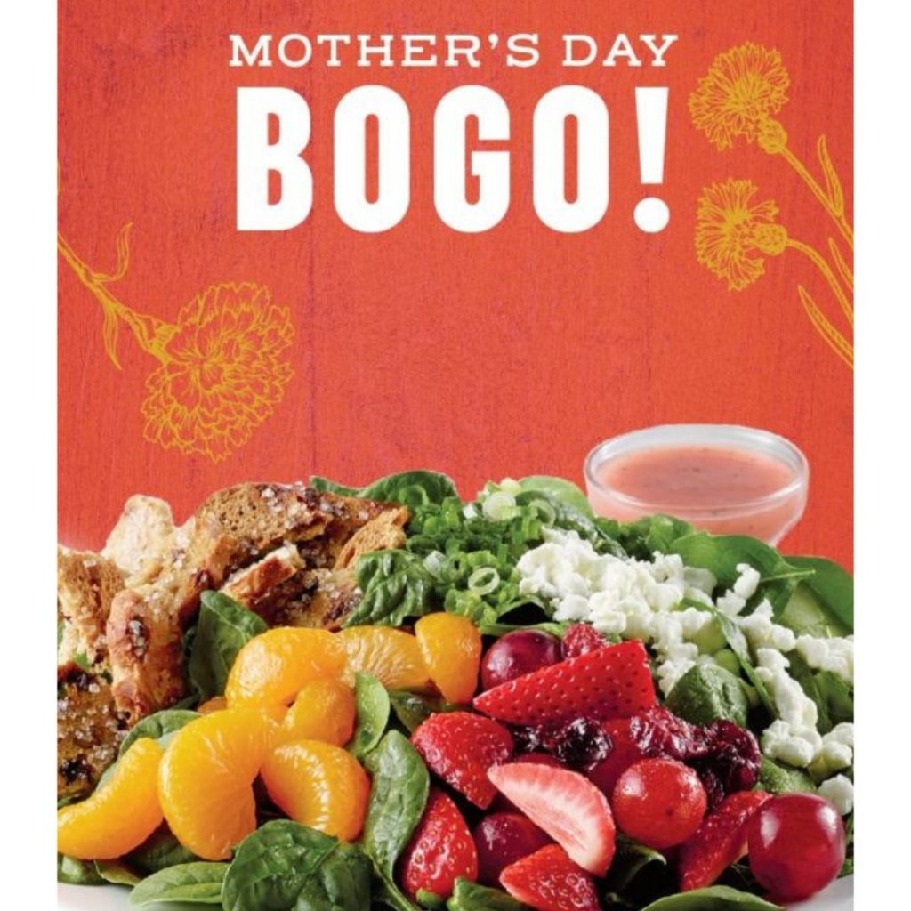 Corner Bakery Cafe BOGO Breakfast, Lunch or Dinner Entree Southern