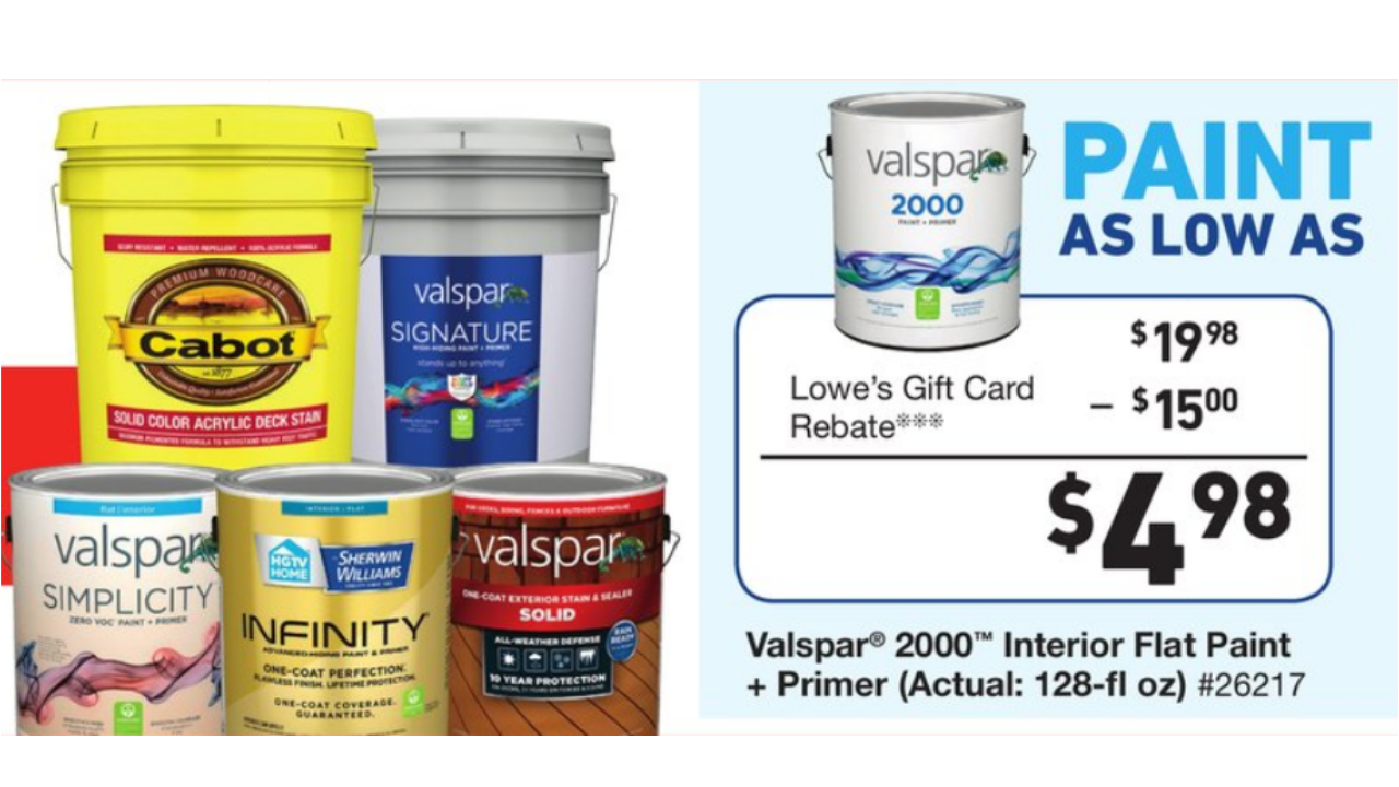 Valspar Paint As Low As 4 98 After Rebate Southern Savers