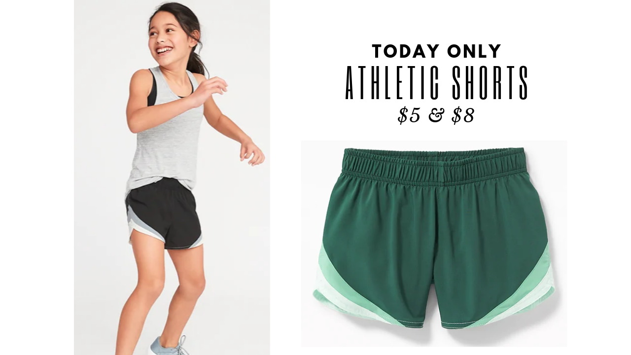 Girls Navy Sports Shorts