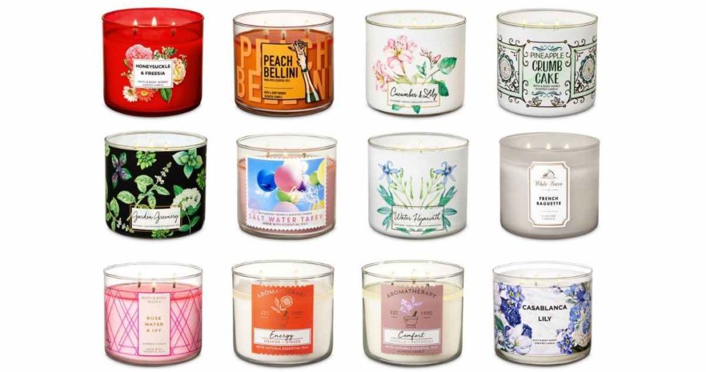 3-wick candles