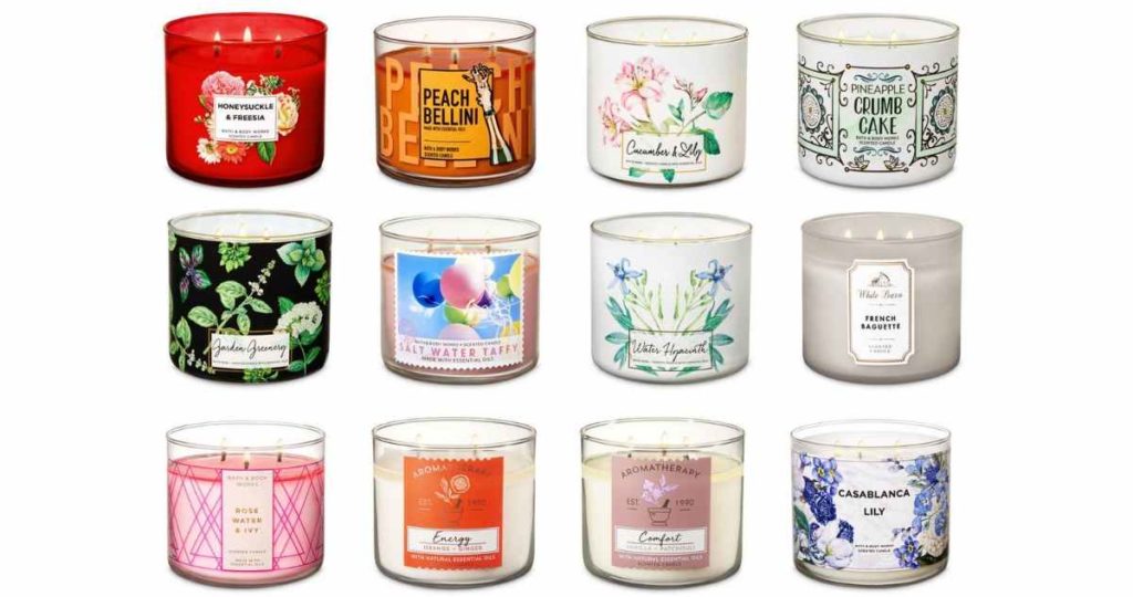 3-wick candles