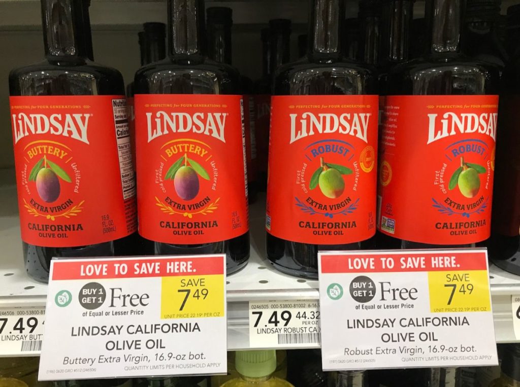 Lindsay Olive Oil 1.74 (reg. 7.49) at Publix Southern Savers