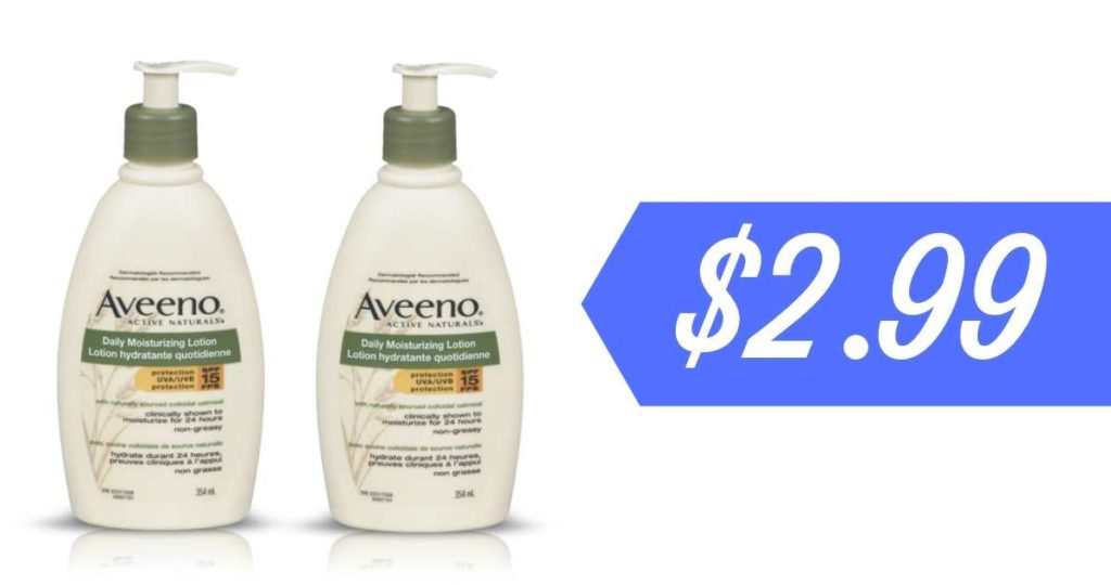 Aveeno Body Lotion 2.99 at Kroger (reg. 7.89) Southern Savers