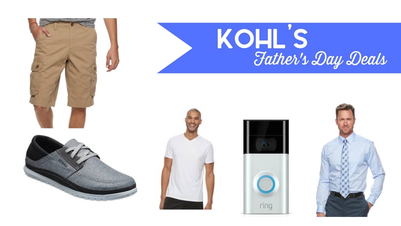 Kohl's: 30% off coupon, $10 off $50 Father's Day coupon, $10 Kohl's Cash