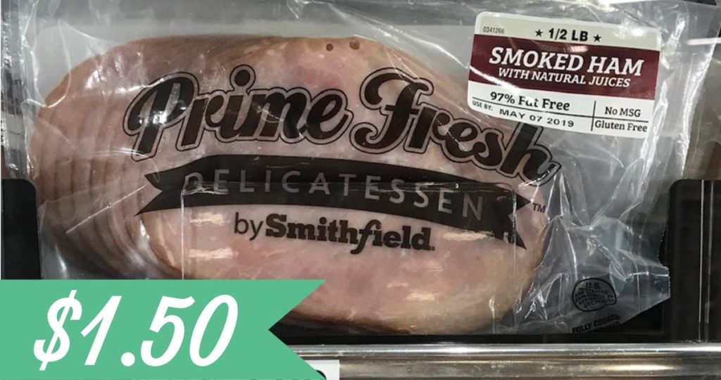 Smithfield Prime Fresh Lunch Meat for 1.50 Southern Savers
