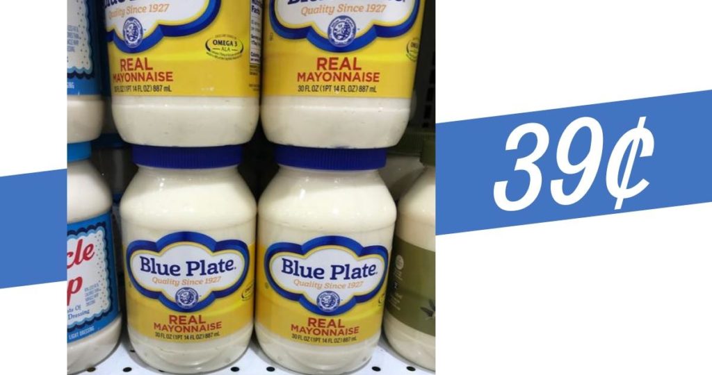 Blue Plate Mayo for 39¢ at Publix Southern Savers