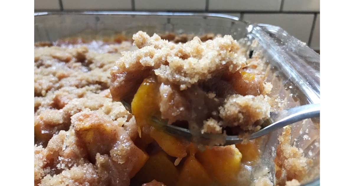 peach crisp