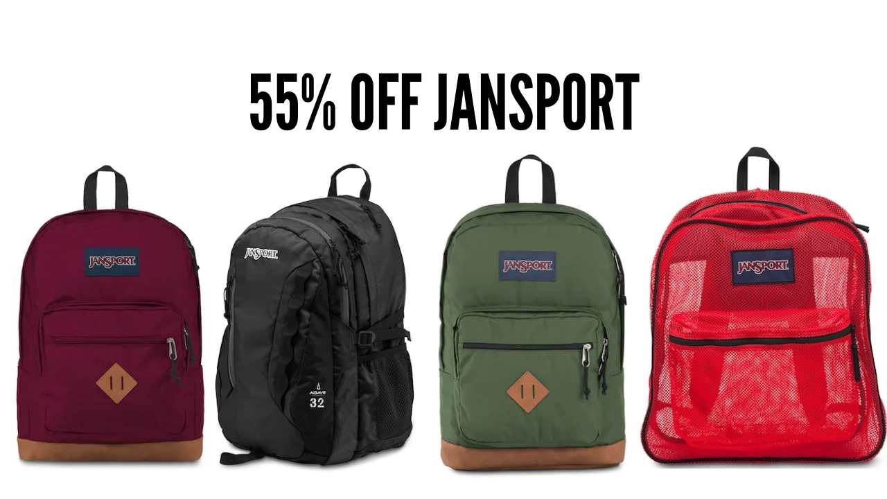 Save 55 off JanSport Backpacks at Kohl's Southern Savers