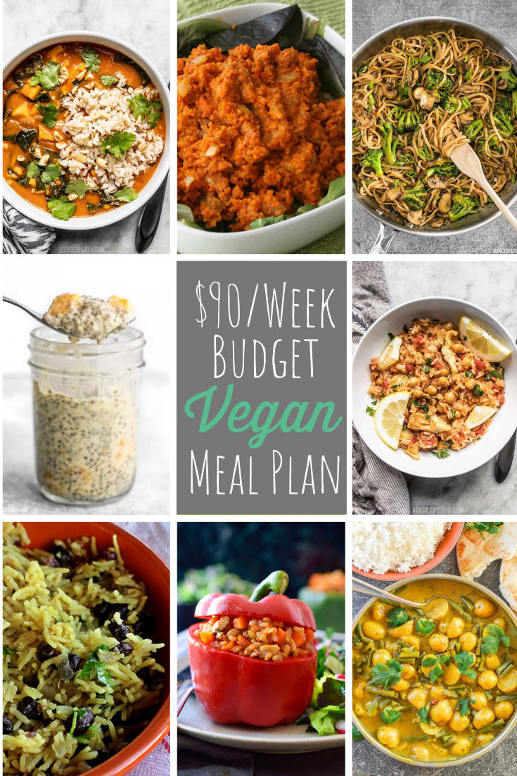 If you're looking for a way to eat a vegan diet without breaking the bank, check out our $90/week budget vegan meal plan with printables!