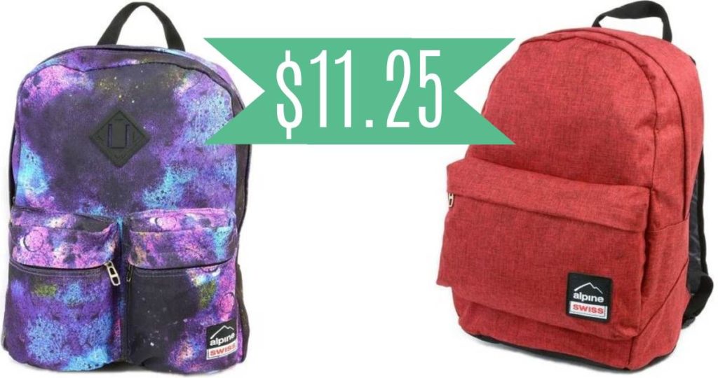 Alpine Swiss Coupon Code Backpacks for 11.25 (reg. 34.50