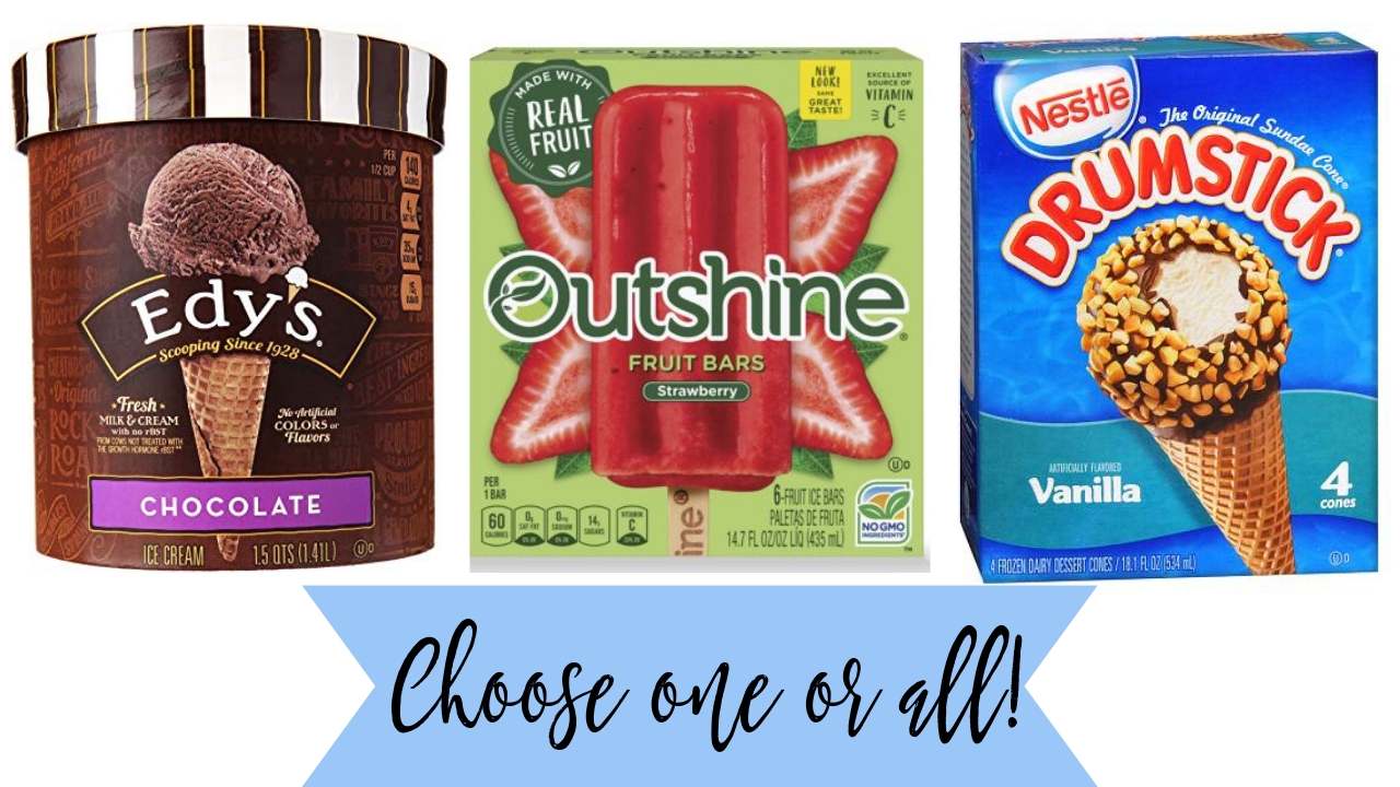 Nestle Drumsticks, Edy's and Outshine Bars Coupon Save at Kroger