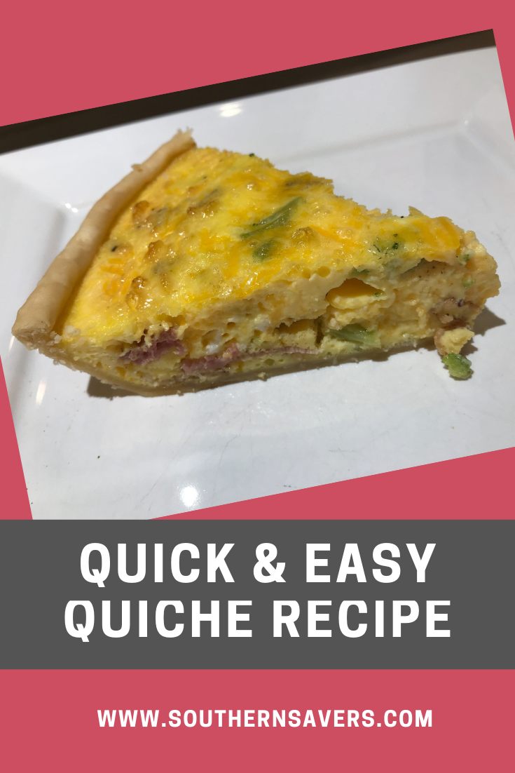 Looking for an easy meal to take to a friend or just to stick in the freezer for a crazy night? This easy quiche recipe makes two quiches!