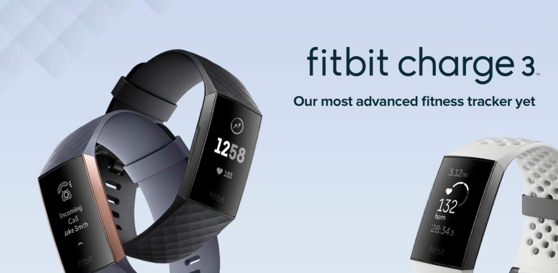 fitbit charge 3 smartwatch