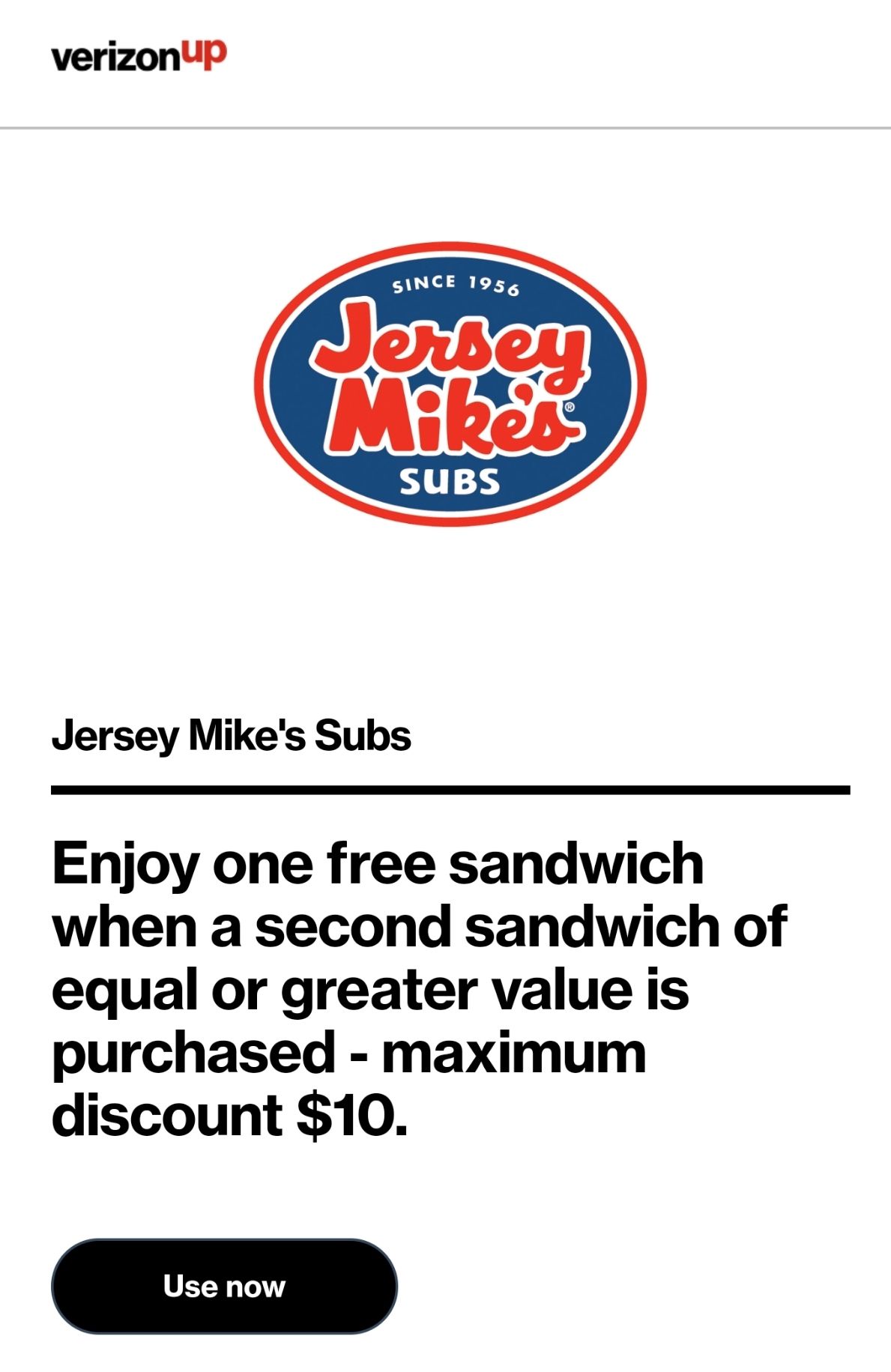 bogo jersey mike's coupon
