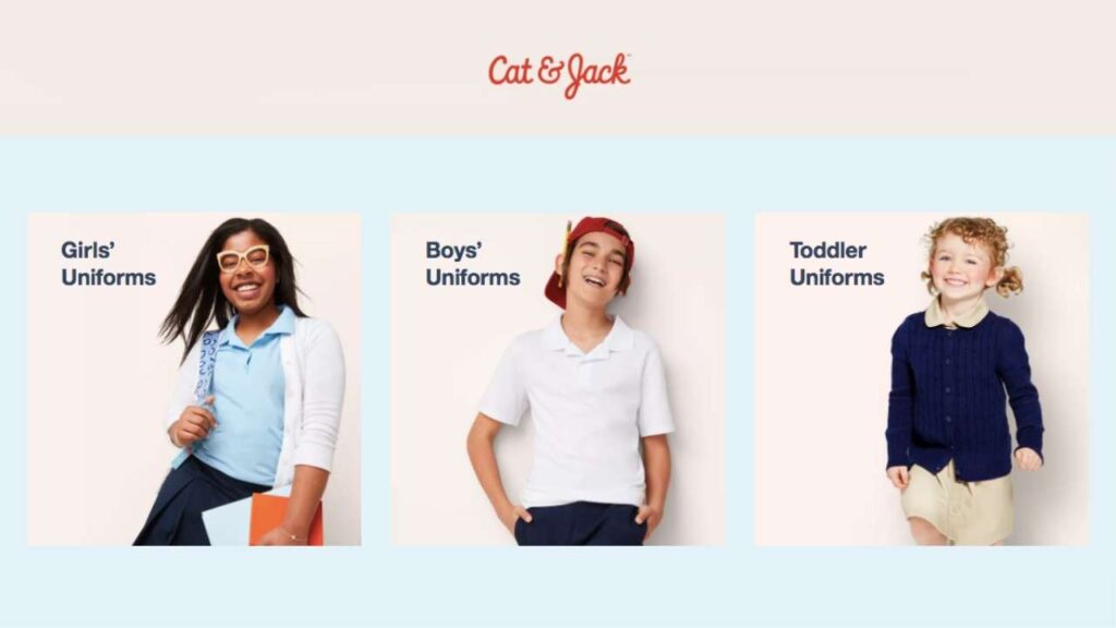 cat and jack school uniforms