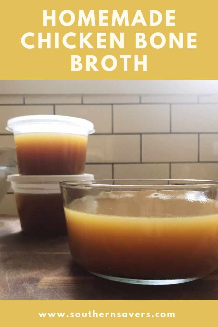 homemade chicken bone broth