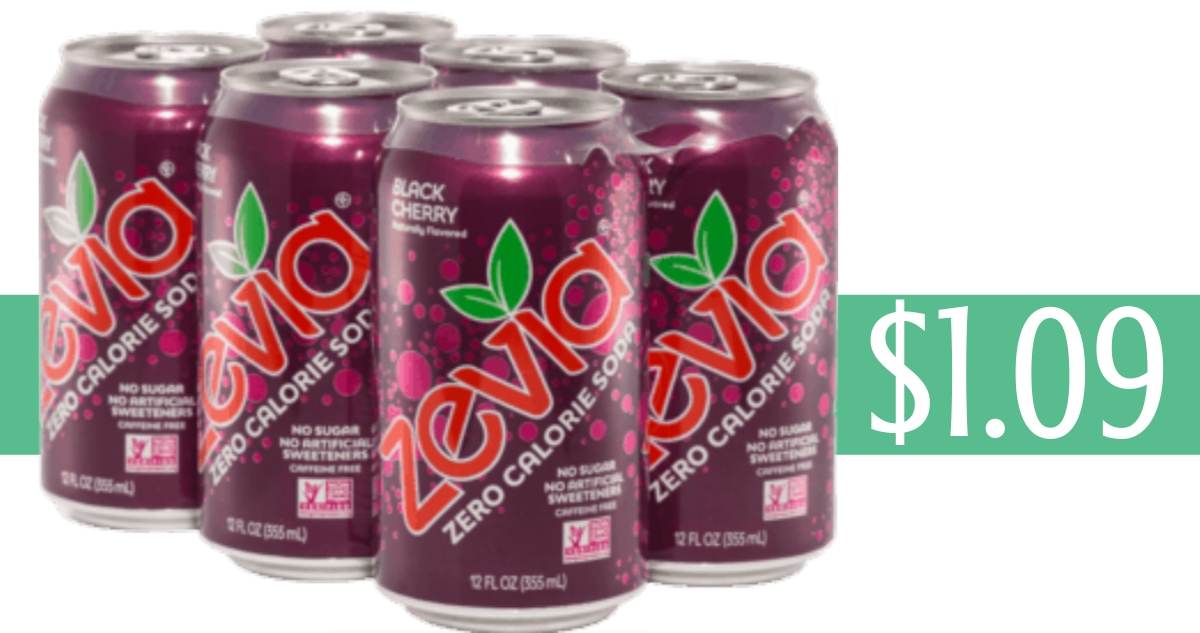 Zevia Soda 6Pack for 1.09 Southern Savers