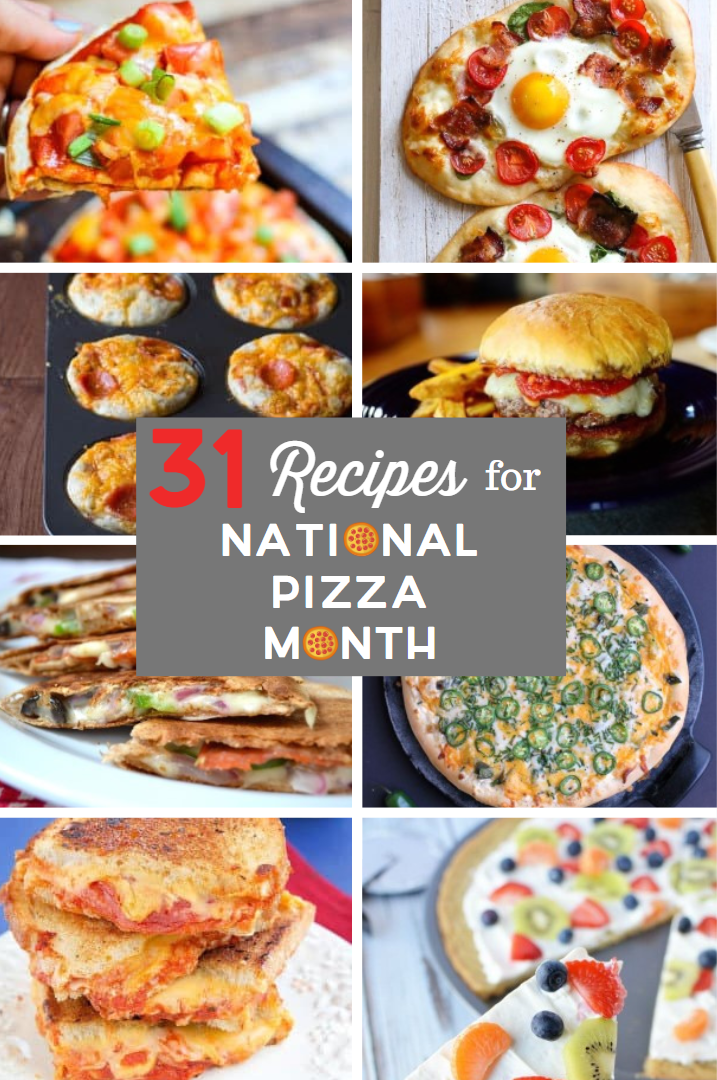 October is National Pizza Month, which is a holiday I can get behind! I've got 31 variations on pizza so you can celebrate every day this month!