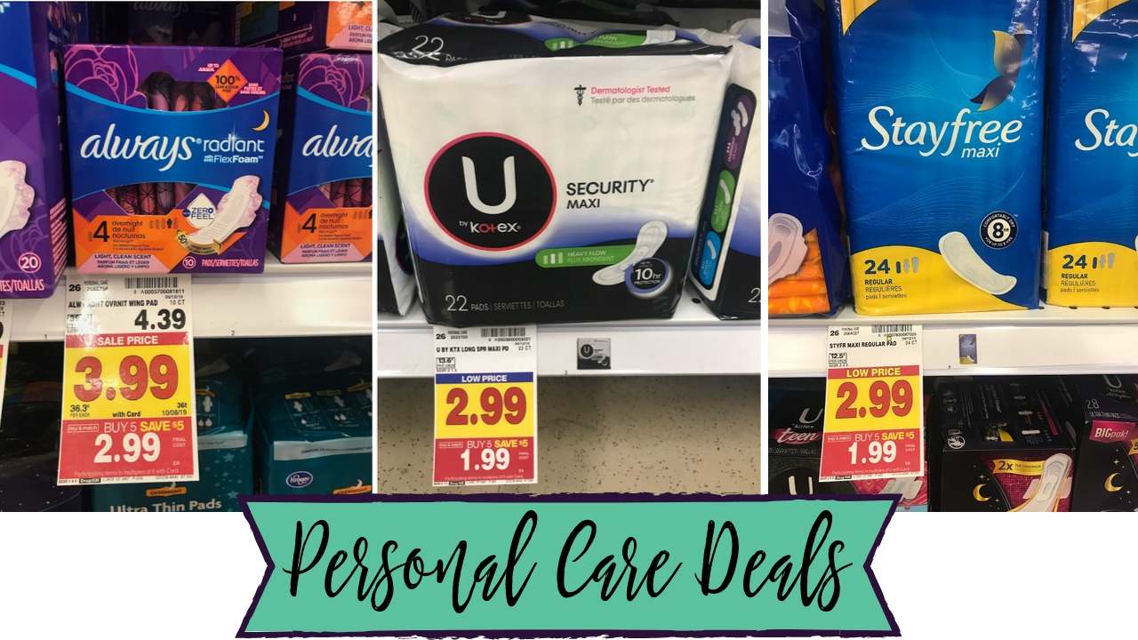 Stayfree, Kotex, Always & Tampax Deals at Kroger! Southern Savers
