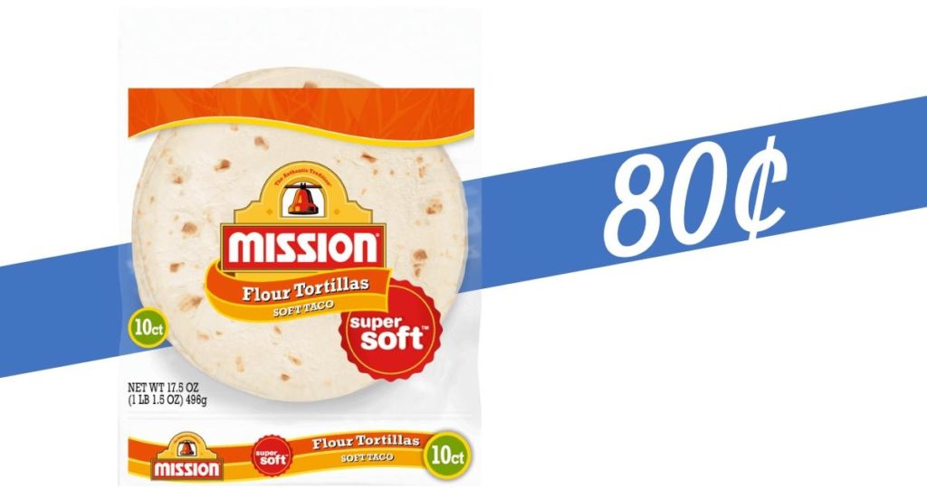 Mission Tortillas for 80¢ at Publix Southern Savers
