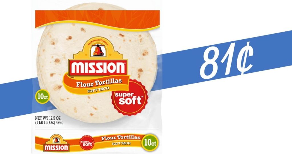 Mission Tortillas for 81¢ at Publix Southern Savers