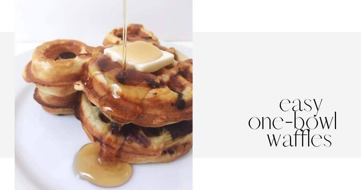 one-bowl waffles