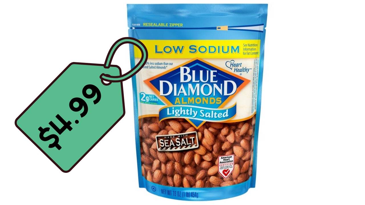 Blue Diamond Almonds Bags 4.99 at Walgreens & CVS Southern Savers
