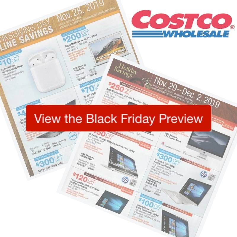 2019 Costco Black Friday Ad Preview :: Southern Savers
