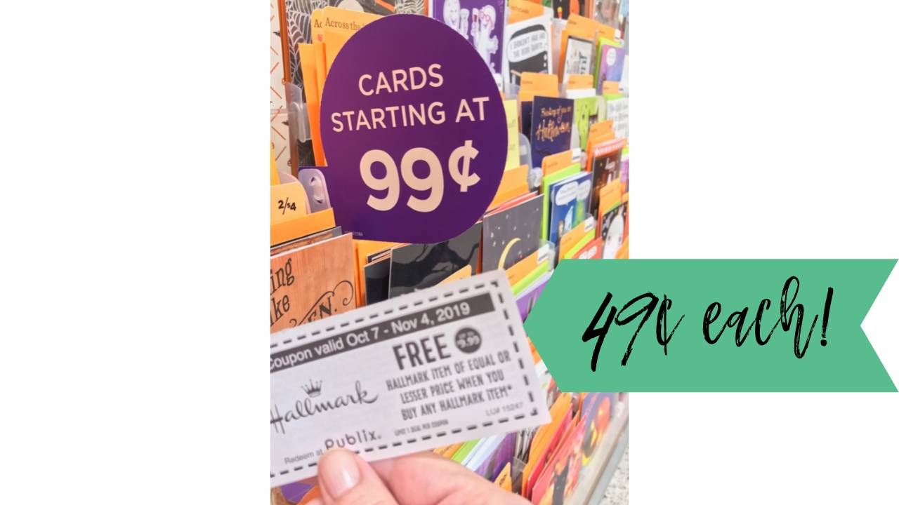 Hallmark Greeting Cards 49¢ at Publix Southern Savers