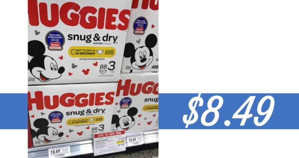 Huggies Diapers Big Box for 8.49 at Publix Southern Savers