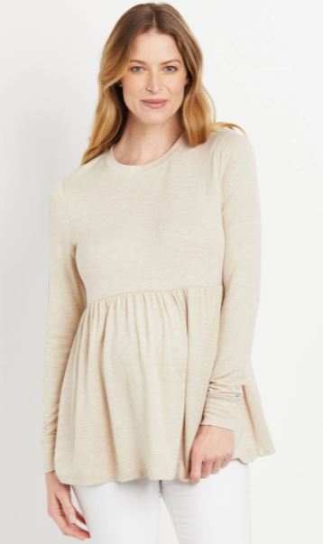 maternity peplum top