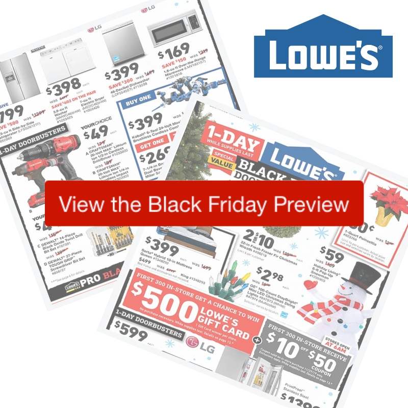 2019 Lowes Black Friday Ad Southern Savers