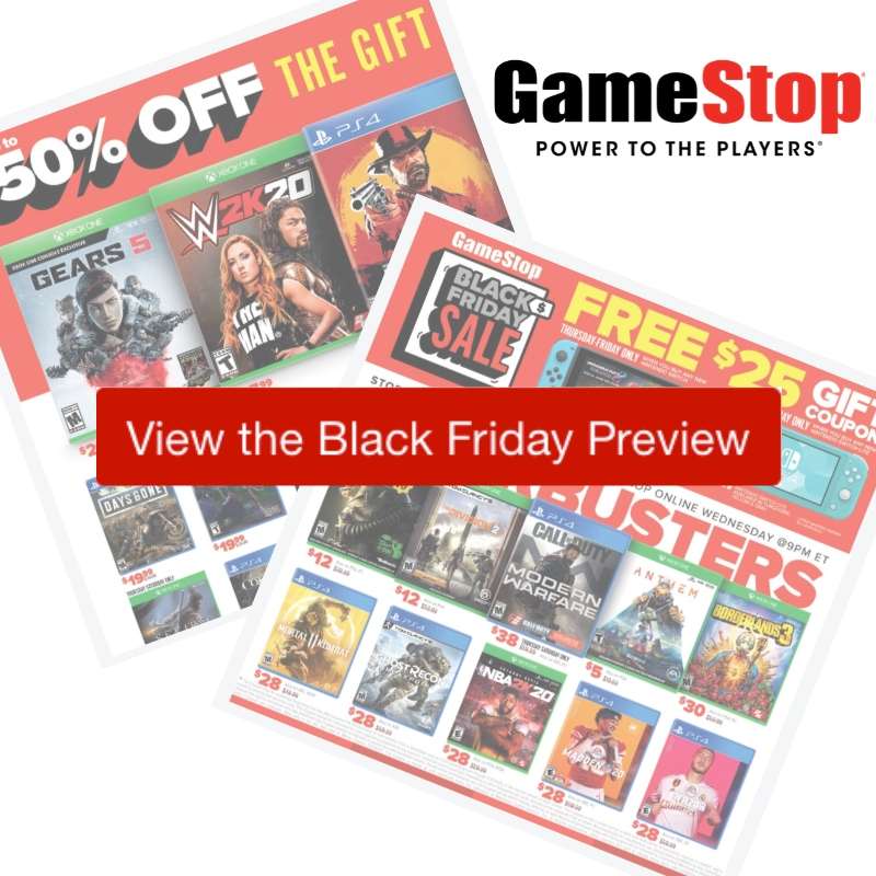2019 Game Stop Black Friday Ad Southern Savers