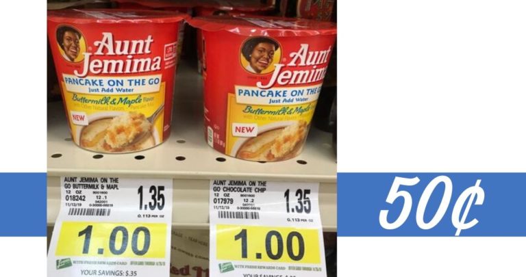 Aunt Jemima Coupon Makes Pancake On The Go 50 Southern Savers