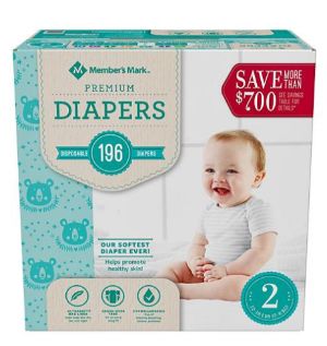 sam's club pampers size 2