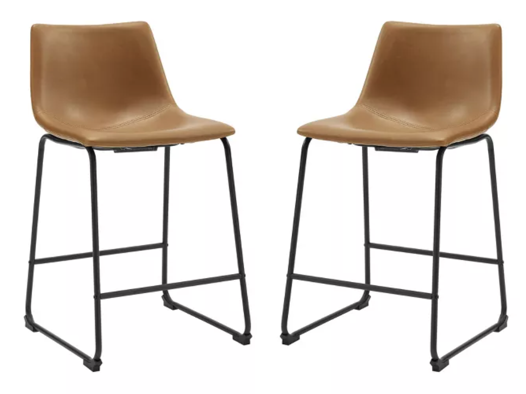 faux leather counter stools