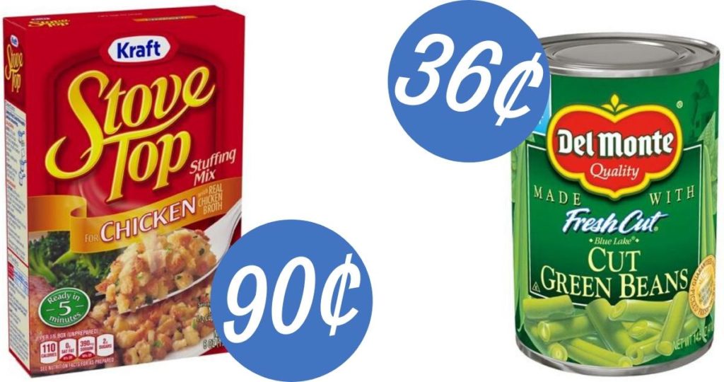 Target Circle Offers Stuffing for 90¢ Canned Veggies for 36