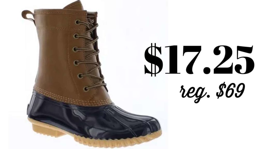 Women’s Ariel Original Duck Boots for 17.25 (reg. 69) Southern Savers