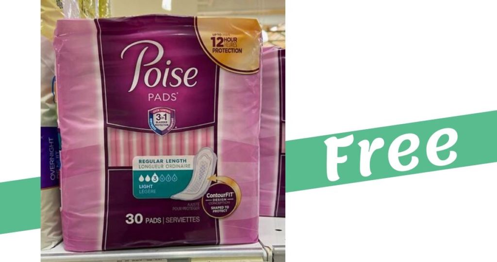 Poise Pads for Free at Publix Southern Savers