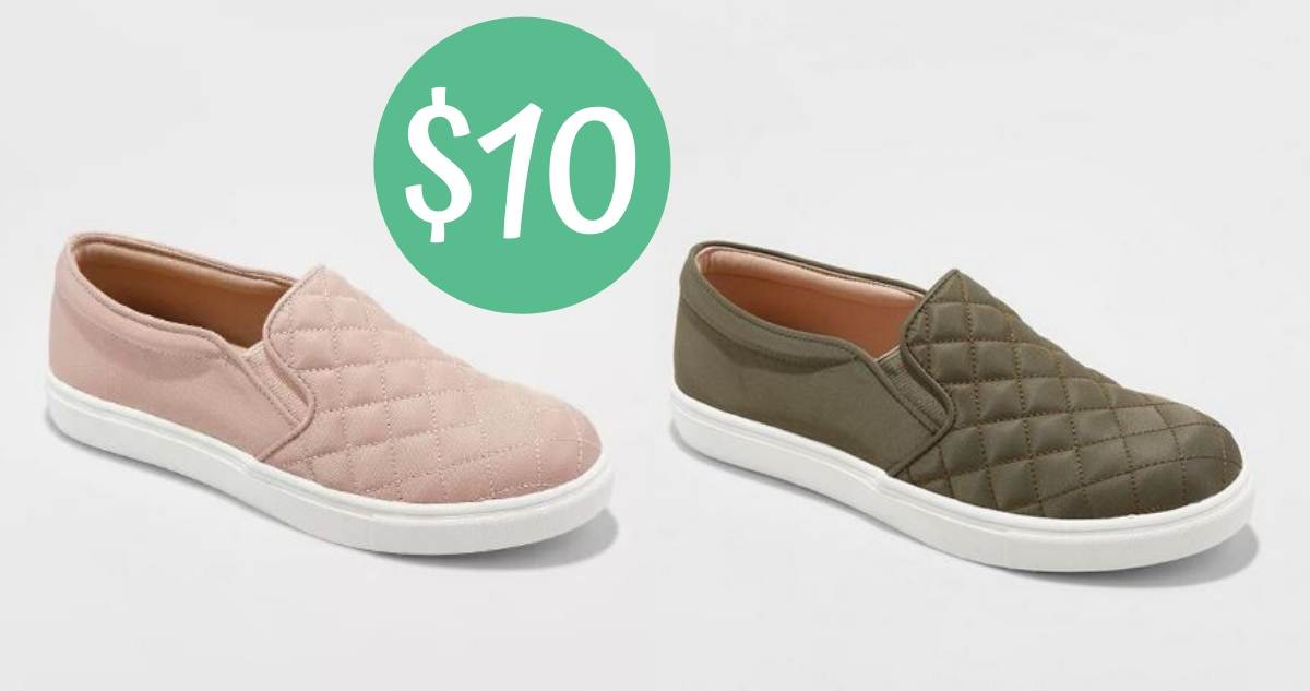 Women's Reese Quilted Sneakers for $10 
