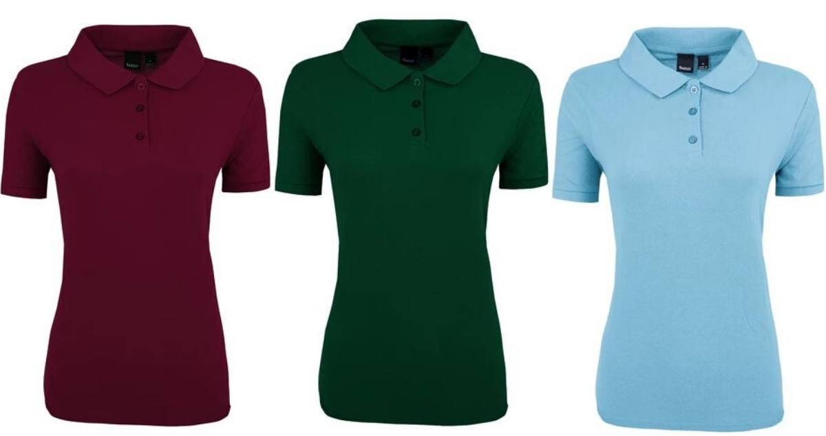 green polo shirts womens